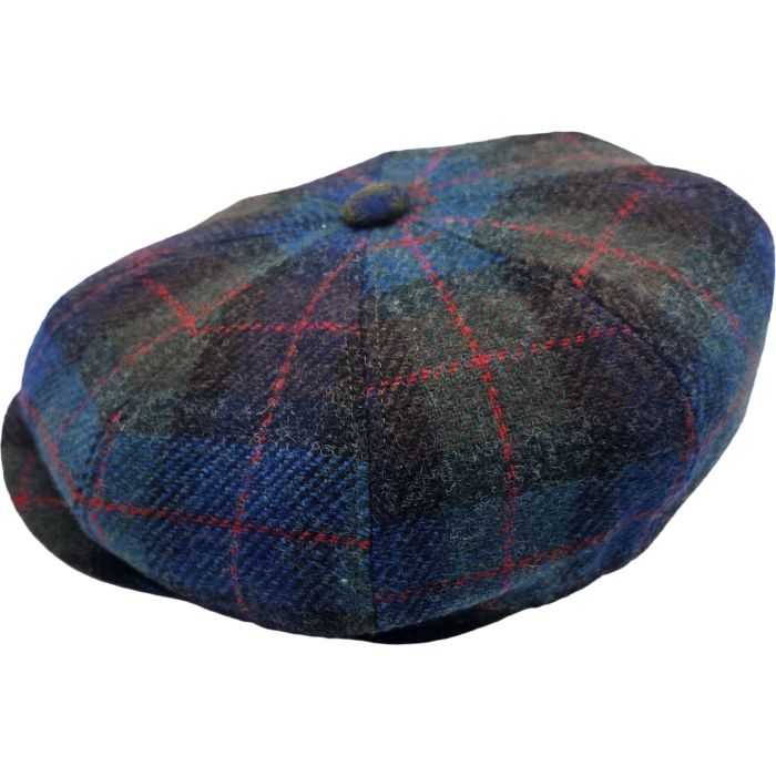 Multi-Coloured Tweed Newsboy Cap