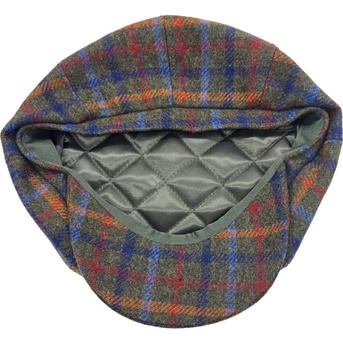 Multi-Coloured Wool Tweed Newsboy Cap