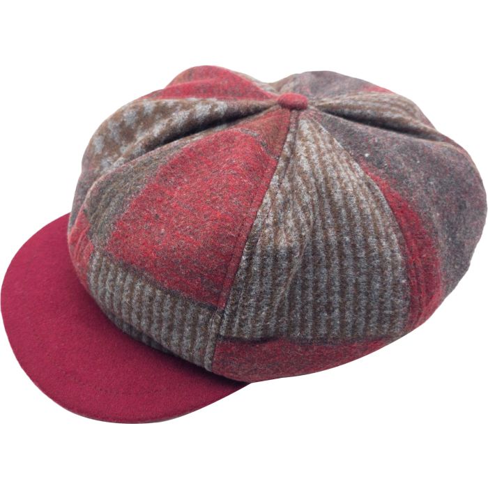 Patchwork Big Apple Newsboy Cap