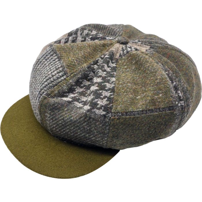 Patchwork Big Apple Newsboy Cap