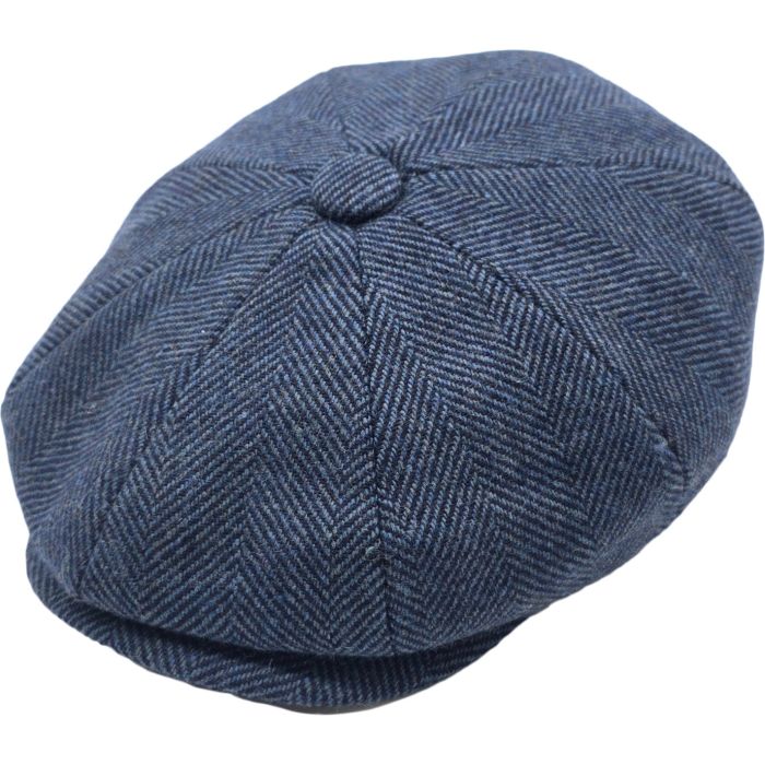 Classic Herringbone Newsboy Cap