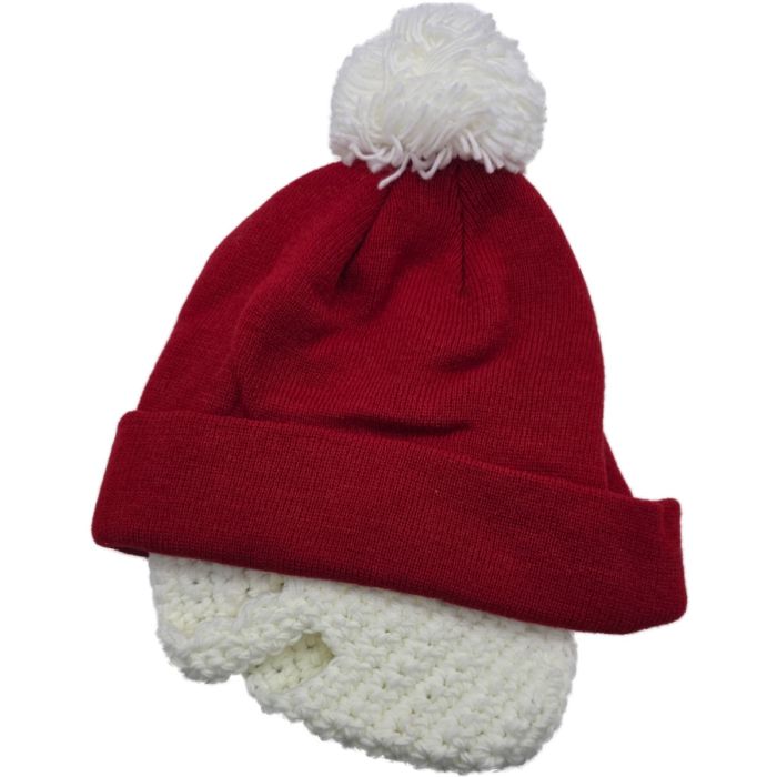 Red Knitted Christmas Beanie (12Pcs)