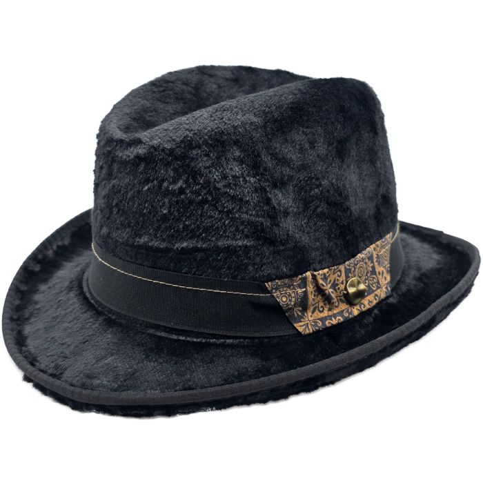 Fancy Faux Fur Homburg Hat