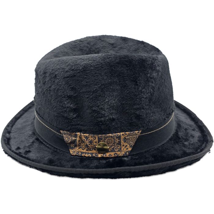 Fancy Faux Fur Homburg Hat