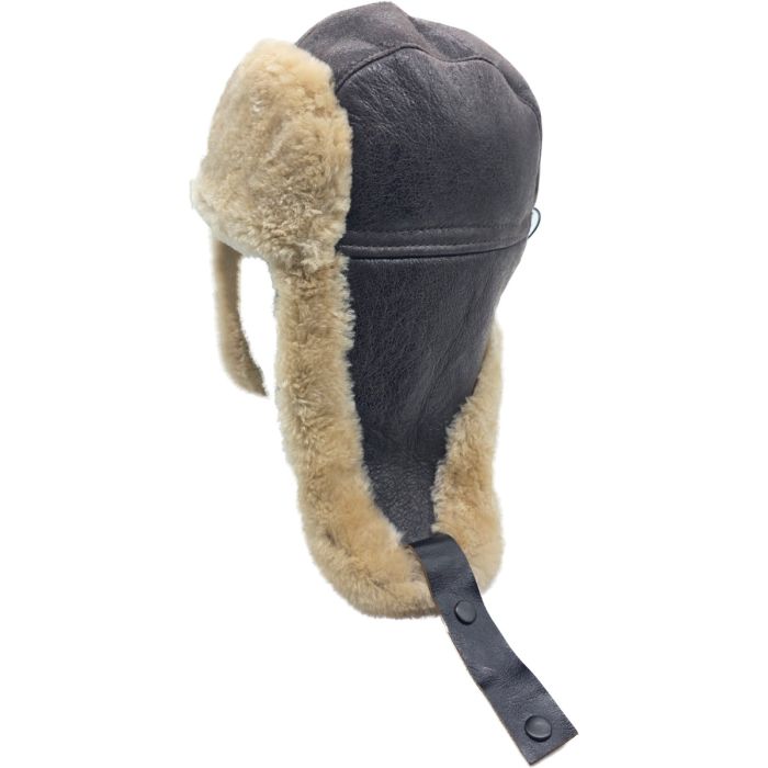 Genuine Leather Trapper Hat