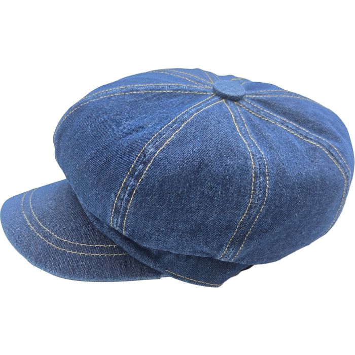 Women’s Denim Summer Newsboy Cap