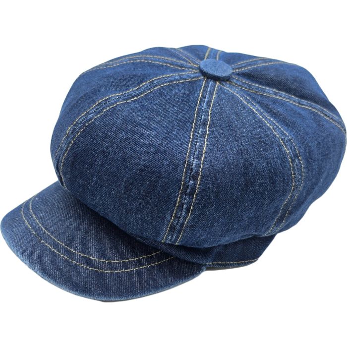 Women’s Denim Summer Newsboy Cap