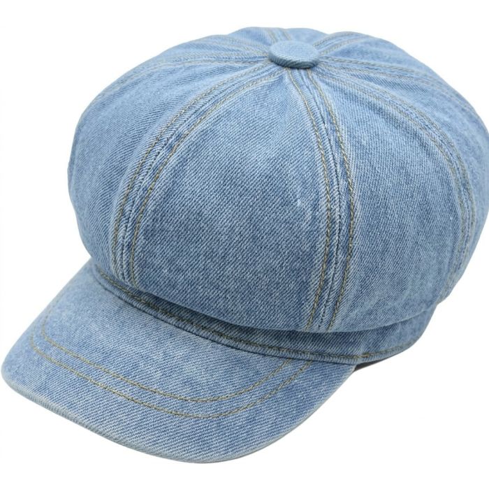 Women’s Denim Summer Newsboy Cap