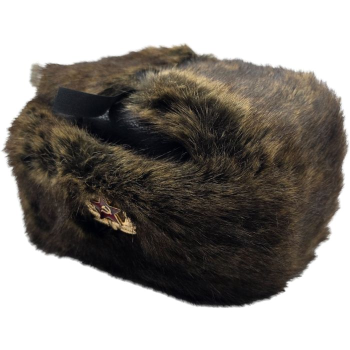 Soviet Red Star Cossack Trapper Hat