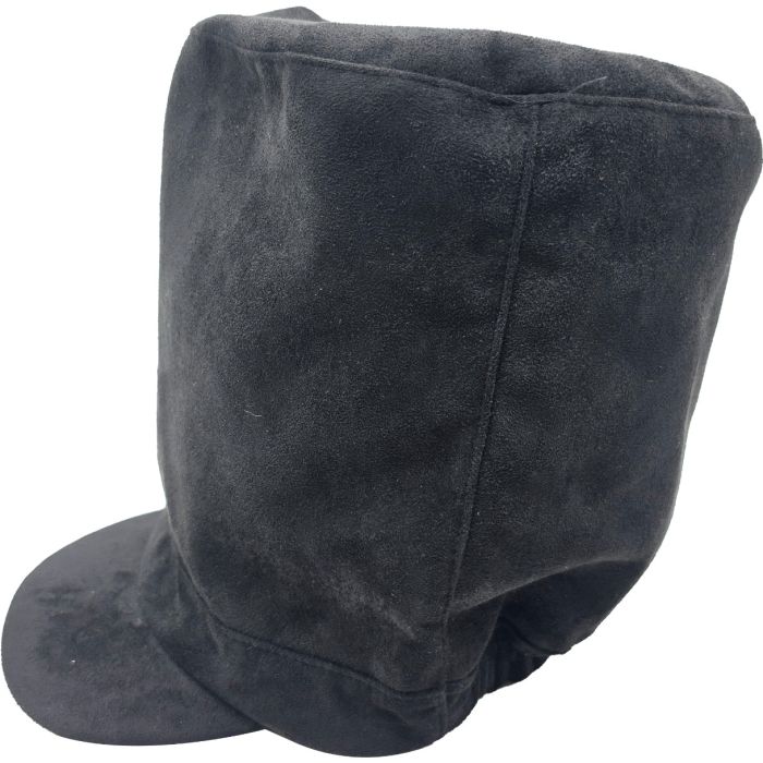 Faux Suede Peaked Long Rasta Hat