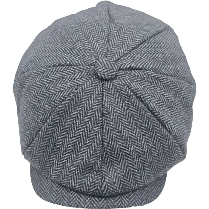 Classic Herringbone Newsboy Cap