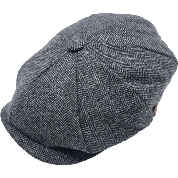 Classic Herringbone Newsboy Cap