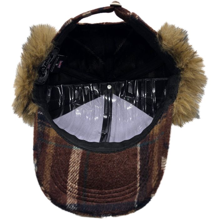 Plaid Winter Cap with Ear Flaps