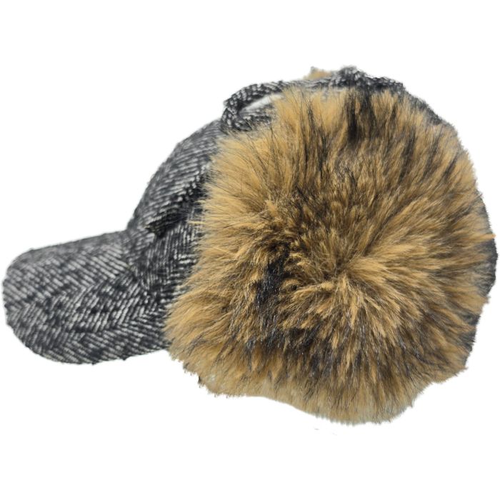 Plaid Winter Cap with Ear Flaps