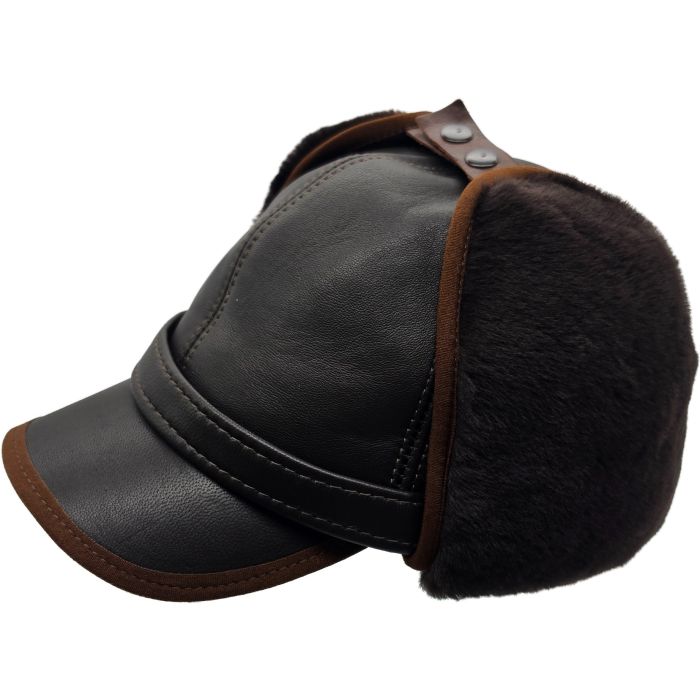 Genuine Leather Trapper Hat