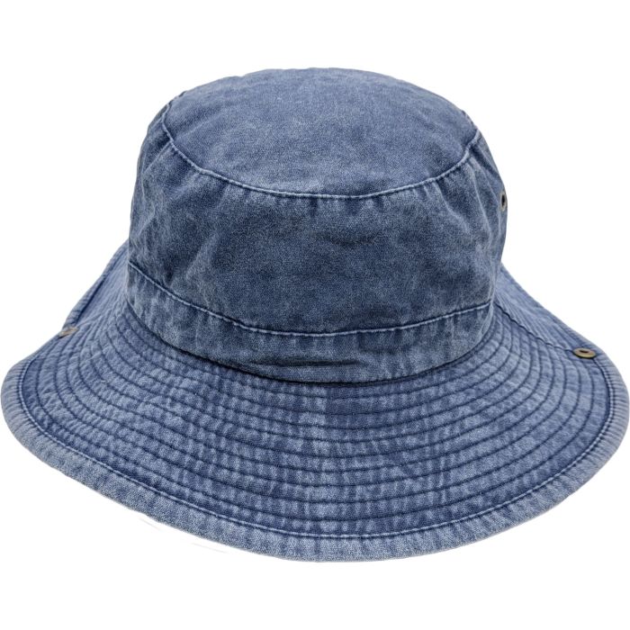 Denim Boonie Bucket Sun Hat - Packable