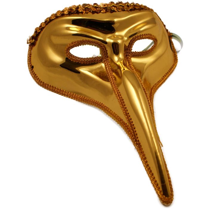 Long Nose Sequin Venetian Masquerade Mask
