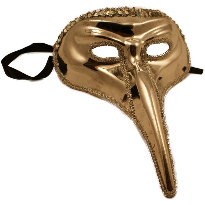 Long Nose Sequin Venetian Masquerade Mask