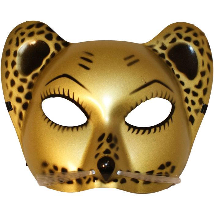 Leopard Cat Venetian Masquerade Mask - Whiskers