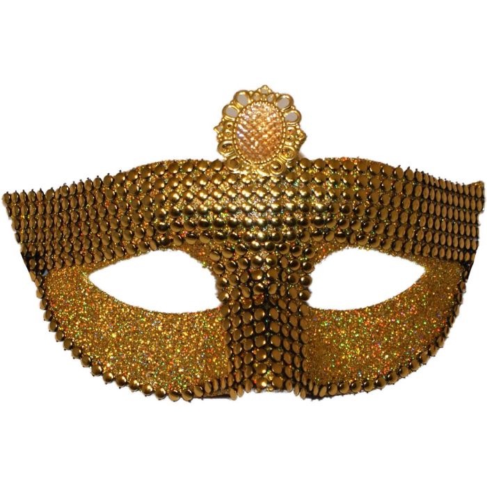 Gold Venetian Masquerade Mask (12pcs)
