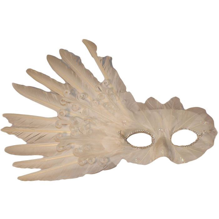Large Feathered Venetian Masquerade Mask