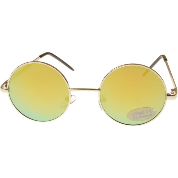 Small Round Mirrored Lens Sunglasses (12pcs)