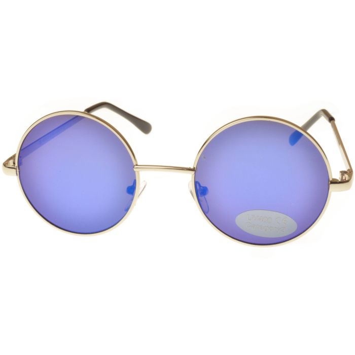 Medium Round Mirrored Lens Sunglasses (12pcs)
