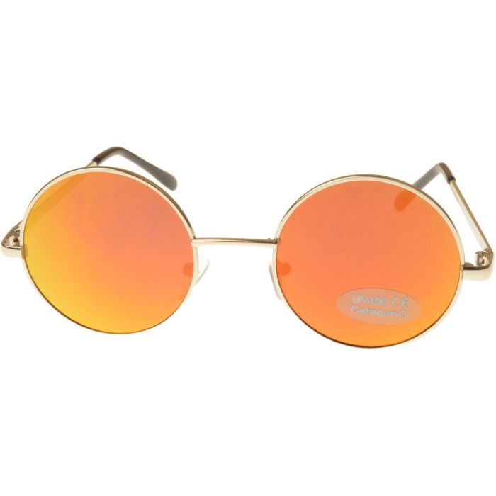 Medium Round Mirrored Lens Sunglasses (12pcs)