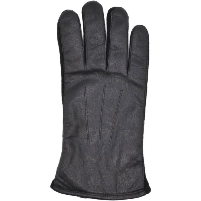 Mens Black Leather Gloves (12pcs)
