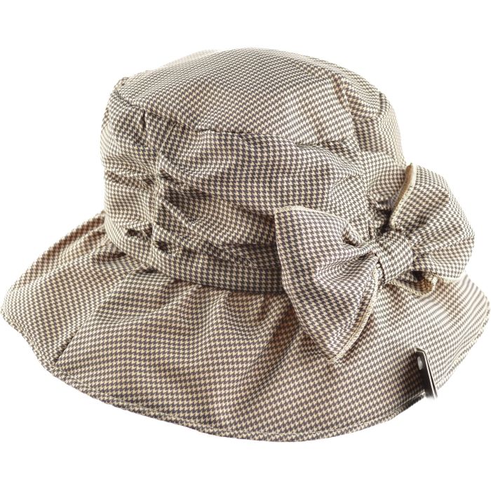 Houndstooth Checkered Womens Summer Sun Hat