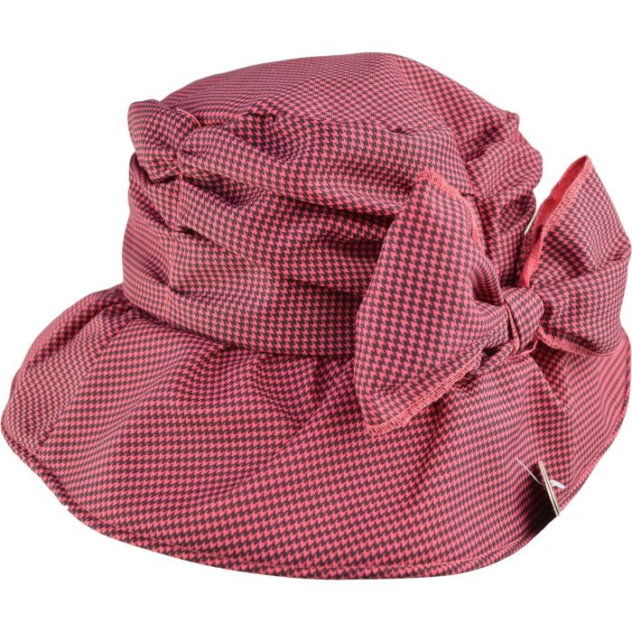 Houndstooth Checkered Womens Summer Sun Hat