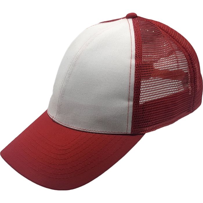 Plain Trucker Mesh Adjustable Baseball Cap (12pcs)