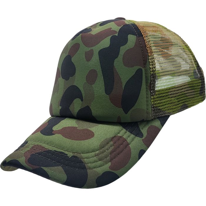 Plain Trucker Mesh Adjustable Baseball Cap (12pcs)