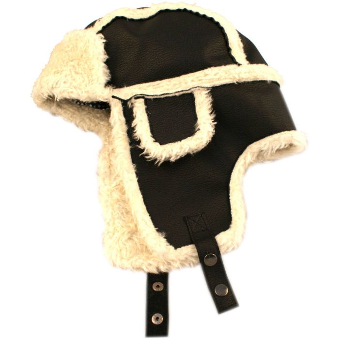 Faux Leather Trapper Hat (12pcs)