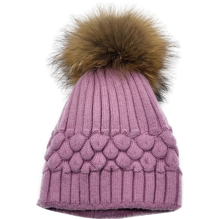 Pineapple Shape Pompom Beanie 
