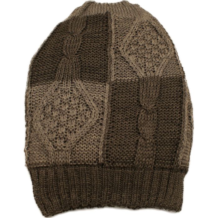 Long Knitted Beanie Hat (12pcs)
