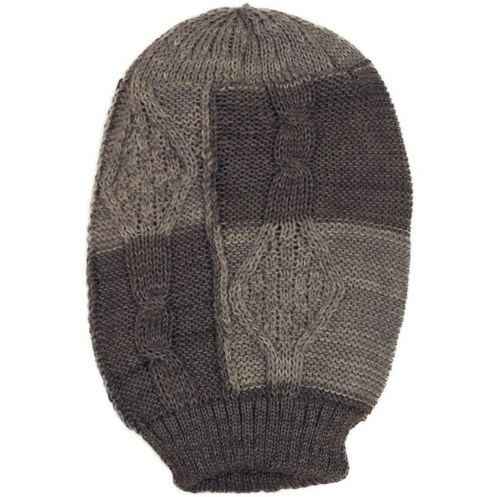 Long Knitted Beanie Hat (12pcs)