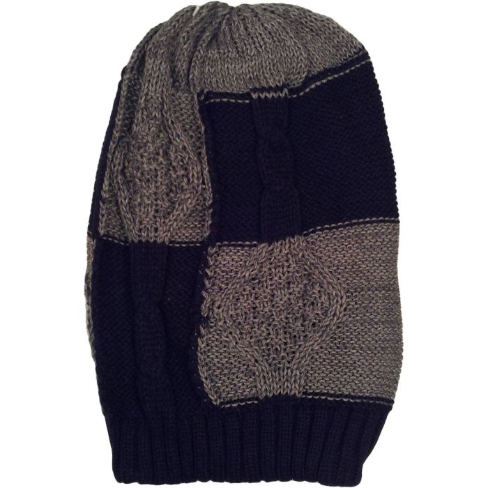Long Knitted Beanie Hat (12pcs)