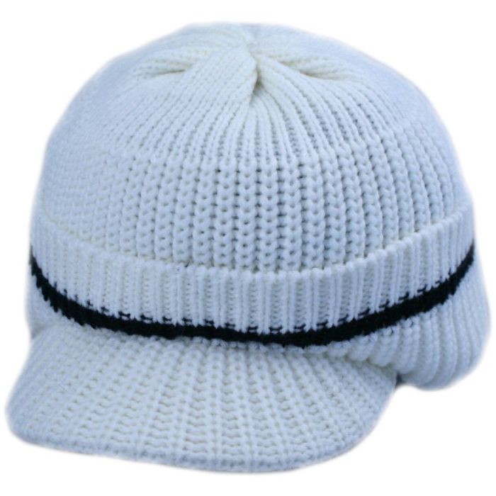 Knitted Peaked Beanie Hat (12pcs)