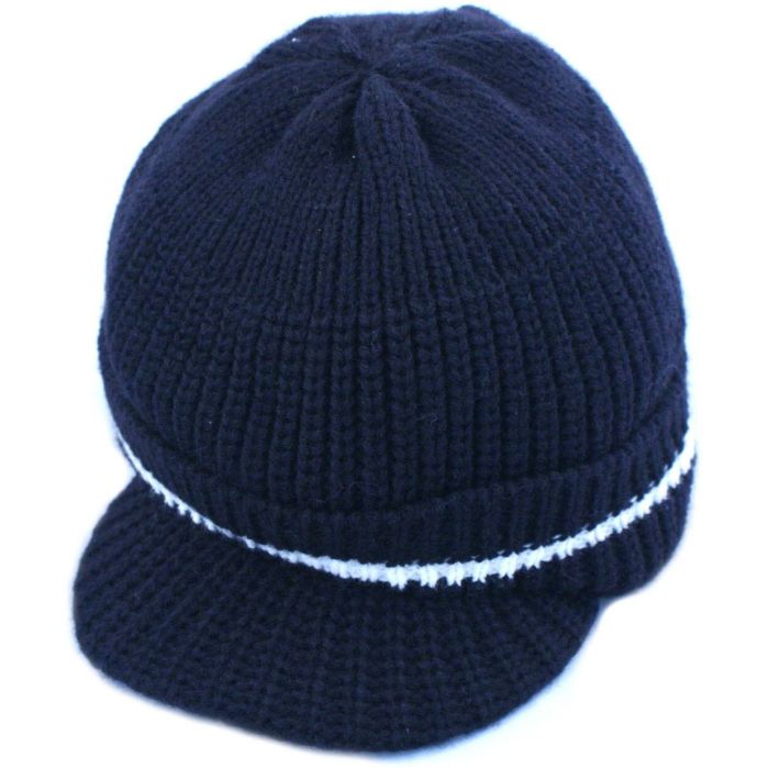 Knitted Peaked Beanie Hat (12pcs)