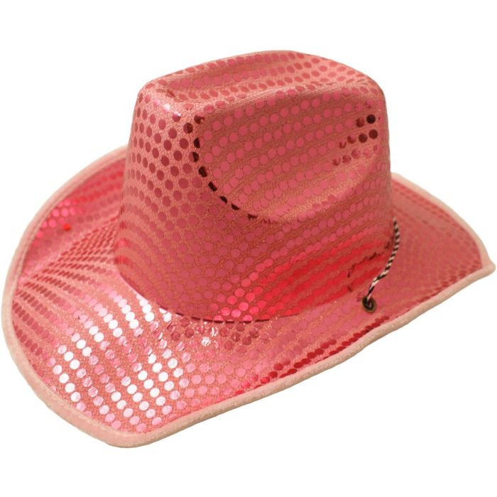 Fancy Dress Dotted Sequin Cowboy Hat (12pcs)