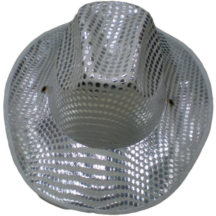 Fancy Dress Dotted Sequin Cowboy Hat (12pcs)