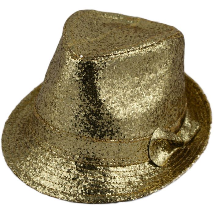 Fancy Dress Glitter Trilby Hat (12pcs)