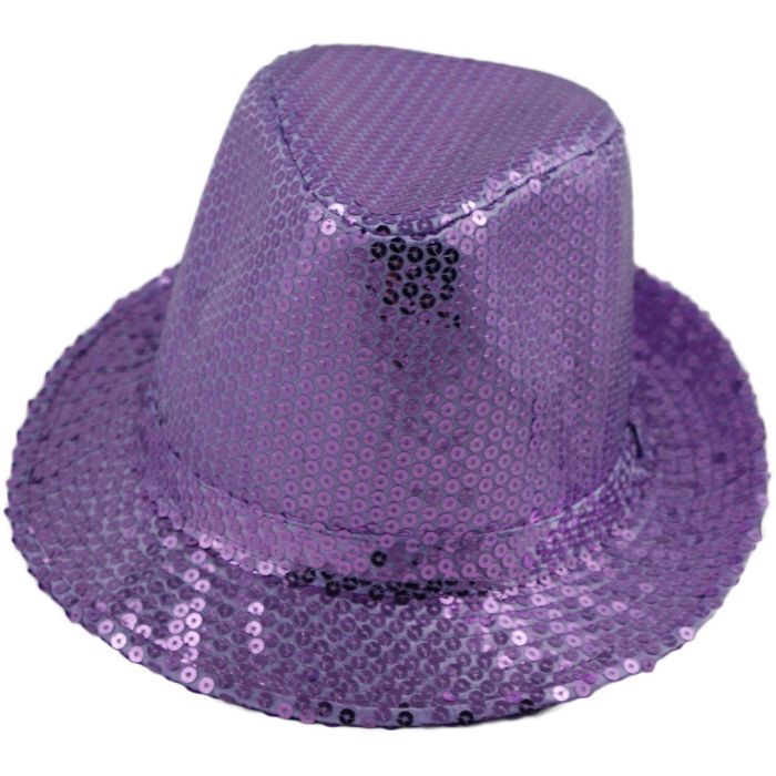 Fancy Dress Sequin Trilby Hat (12pcs)