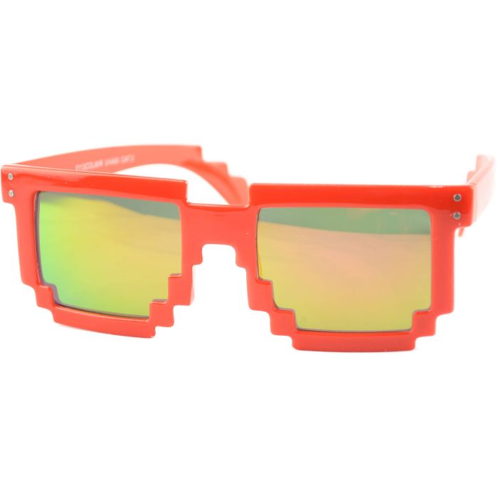 Mirrored Pixel Geek Sunglasses (12pcs)
