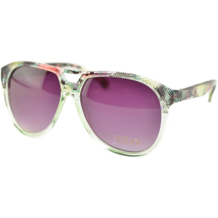 Patterned Aviator Sunglasses (12pcs)