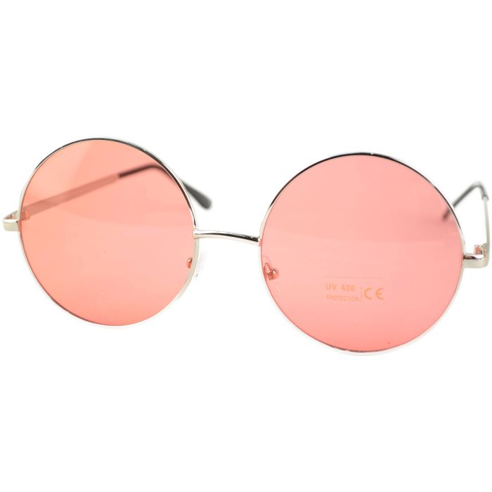 Round Coloured Lens Sunglasses (12pcs)