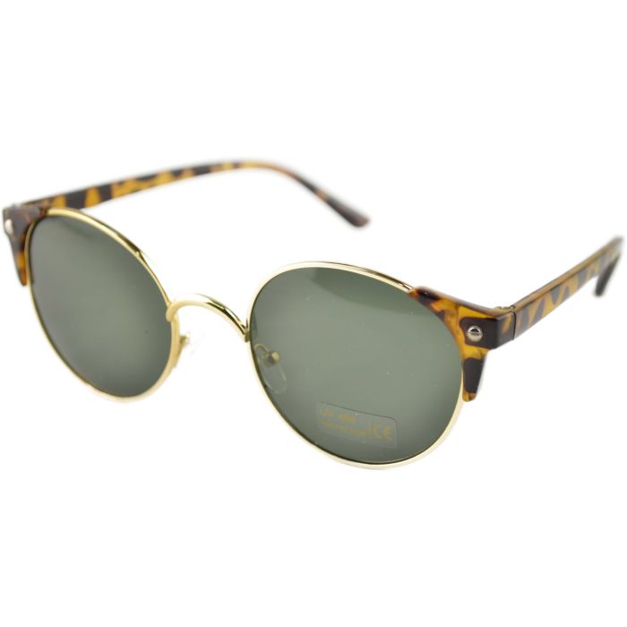 Leopard Clubmaster Round Sunglasses (12pcs)