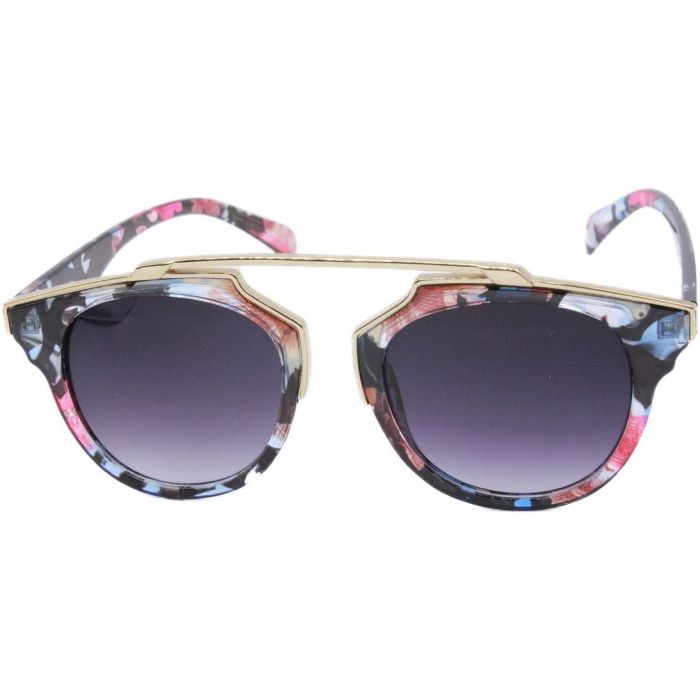 Patterned Clubmaster Sunglasses (12pcs)