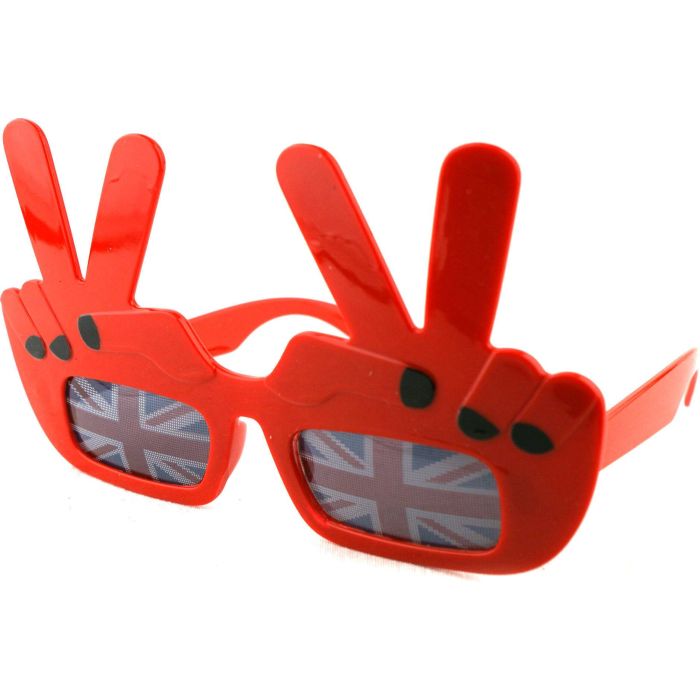 Union Jack Peace Hands Sunglasses (12pcs)